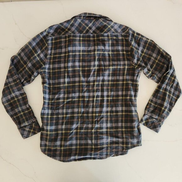Billabong Sz M Flannel Plaid Button Up Long Sleeve Shirt Outdoors Skater Men's - Picture 7 of 10
